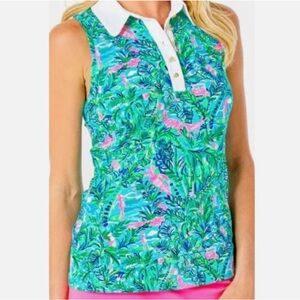 Lilly Pulitzer UPF50+ Imara Polo Golf Shirt